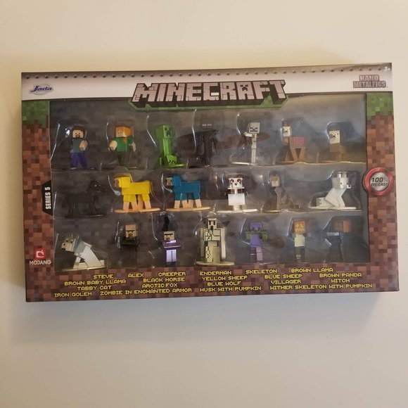 Jada Other - Jada Minecraft Metal Figure Set Series 5 Nano Metalfigs Mini Figures Halloween